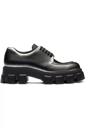 Prada Men Shoes - Monolith nuanced leather shoes