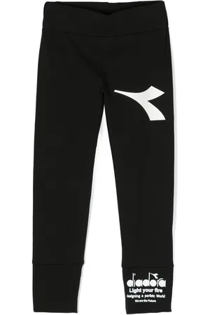Diadora Girls Leggings - Logo-print stretch-cotton leggings