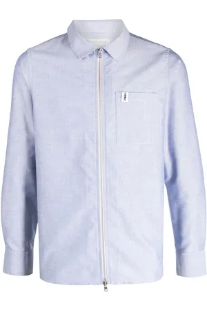 MACKINTOSH Melangé-effect zip-up shirt