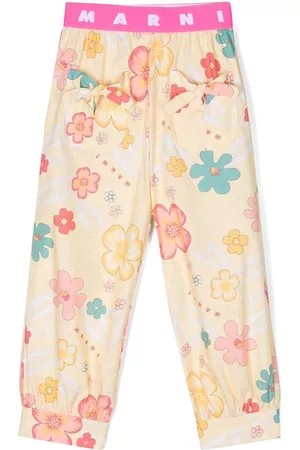 Marni Floral-print straight-leg trousers