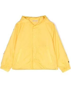Marni Girls Rainwear - Logo-print hooded raincoat