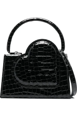 ESTER MANAS Logo crocodile-embossed tote bag
