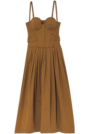Proenza Schouler Pleated bustier midi dress