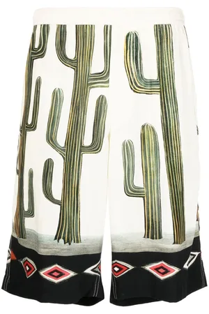 Endless Joy Graphic-print rayon shorts