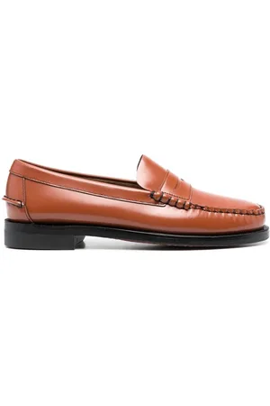 SEBAGO Polished leather penny loafers