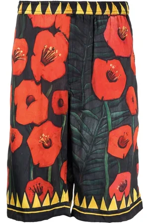 Endless Joy Floral-print silk shorts