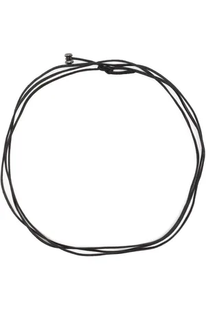 GUIDI Layered leather necklace