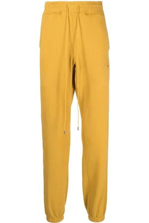 Rhude Embroidered-logo drawstring track pants