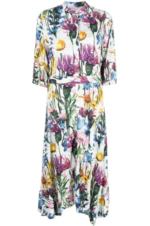 Stella McCartney Floral-print belted dress