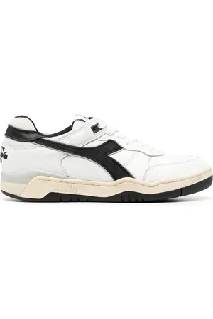 Diadora Men Sneakers - Panelled low-top leather sneakers