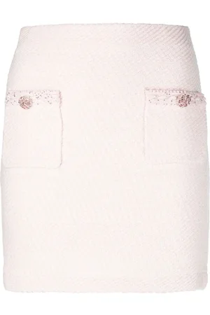 Self-Portrait Braided-trim mini skirt