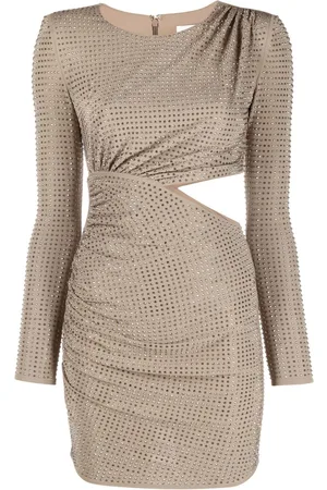 Self-Portrait Rhinestone-embellished mini dress