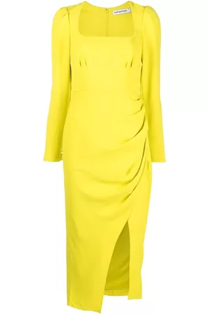 Self-Portrait Ruched-detail midi dress