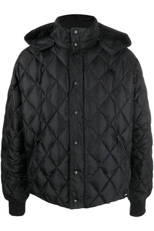 Aspesi Diamond-quilted hooded jacket