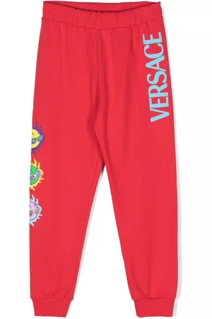 VERSACE Logo-print track pants