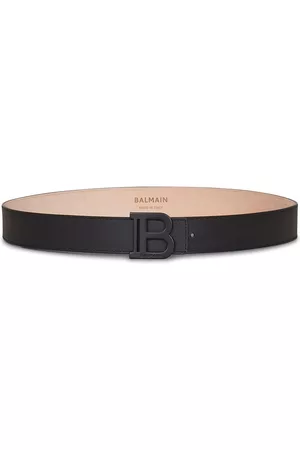 Balmain Men Belts - Logo-plaque buckled belt