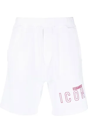 Dsquared2 Logo print cotton track shorts