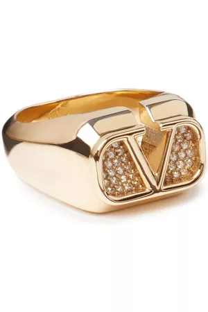 VLogo Signature gold-tone ring
