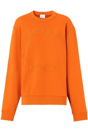 Burberry Oak Leaf Crest-embroidered cotton sweatshirt