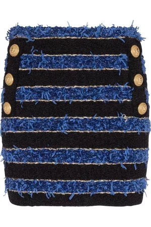 Balmain Button-detail pencil skirt