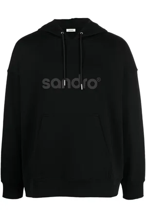 Sandro Logo-print long-sleeve hoodie