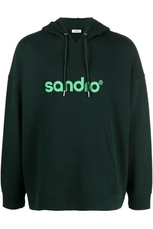 Sandro Men Hoodies - Logo-print long-sleeve hoodie