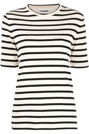 Jil Sander Knitted striped T-shirt