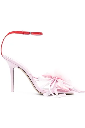 The Attico Floral-appliqué sandals