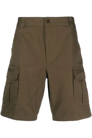 Diesel Logo-embroidered cotton cargo shorts