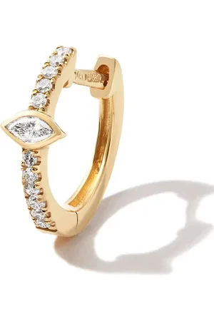JACQUIE AICHE 14kt yellow diamond hoop earring