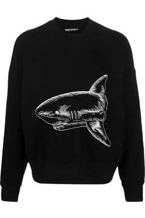 Palm Angels Split Shark crew-neck sweatshirt