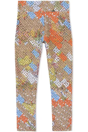 Burberry Monogram map-print stretch jersey leggings
