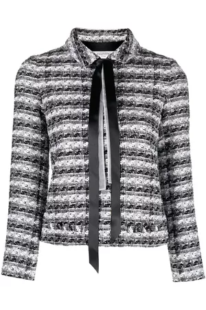 VALENTINO GARAVANI 2000s pussy bow woven jacket