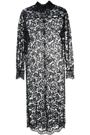 Givenchy 1990s lace shirt dress