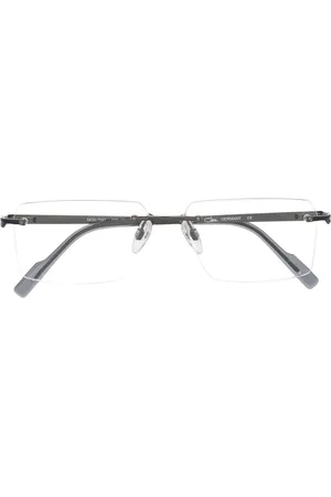 Cazal Metallic panel rectangle glasses