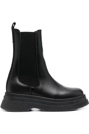 Ganni Creepers leather Chelsea boots