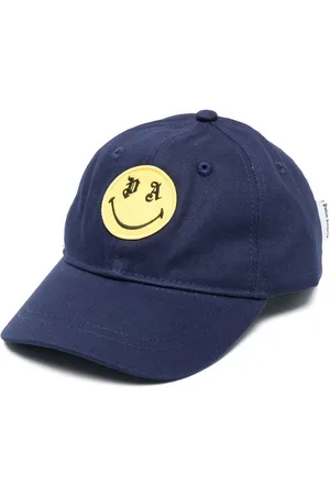 Palm Angels Smiley-patch cotton cap
