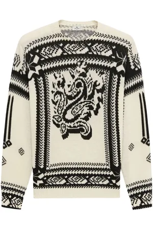 Etro Intarsia-knit crew-neck jumper