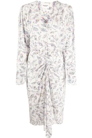 Marant Etoile Floral-print wrap midi dress