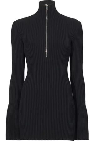 Proenza Schouler Half-zip rib knit top