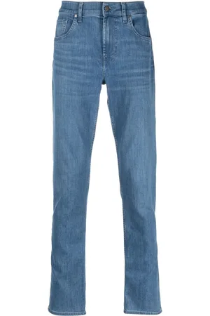 7 for all Mankind Mid-rise straight-leg jeans