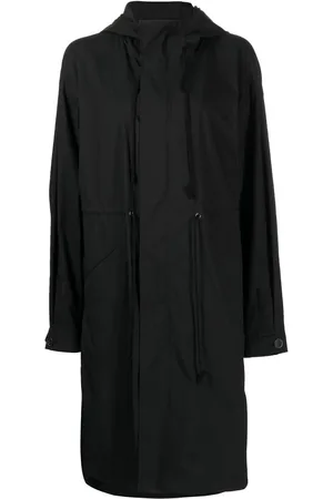 YOHJI YAMAMOTO Hooded parka coat