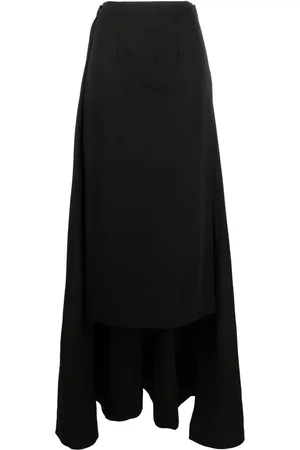 Staud Prunella box-pleat skirt