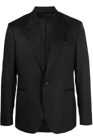 VERSACE Geometric jacquard blazer