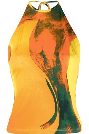 Louisa Ballou Graphic-print sleeveless top