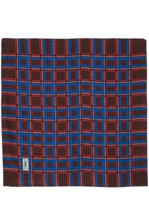 Saint Laurent Checkered silk scarf