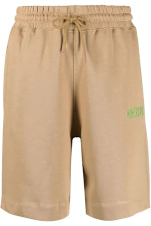Ganni Logo-embroidered track shorts