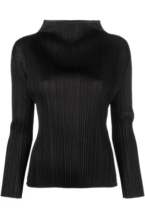 PLEATS PLEASE ISSEY MIYAKE High-neck pleated top