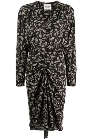 Marant Etoile Floral-print wrap midi dress