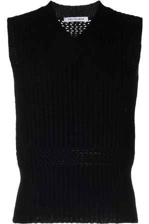 Trussardi Sleeveless V-neck jumper